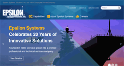 Desktop Screenshot of epsilonsystems.com