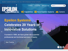 Tablet Screenshot of epsilonsystems.com